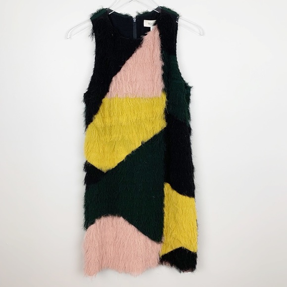 Anthropologie Dresses & Skirts - ANTHROPOLOGIE Fringe Block Shift Dress 8 Shag New